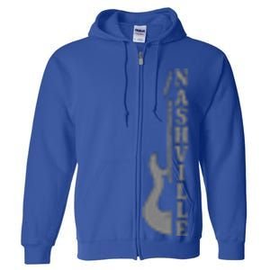 Nashville Guitar Tennessee Full Zip Hoodie