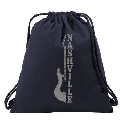 Nashville Guitar Tennessee Drawstring Bag