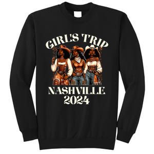 Nashville Girl Trip 2024 African Melanin Cowgirl Sweatshirt