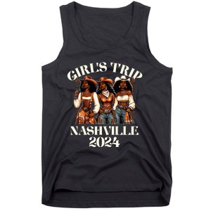 Nashville Girl Trip 2024 African Melanin Cowgirl Tank Top