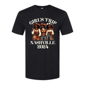 Nashville Girl Trip 2024 African Melanin Cowgirl Softstyle CVC T-Shirt