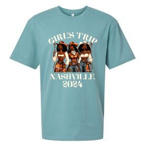 Nashville Girl Trip 2024 African Melanin Cowgirl Sueded Cloud Jersey T-Shirt