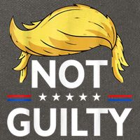 Not Guilty Trump Wear This Tee To Your Favorite Trial Cotton Canvas Backpack