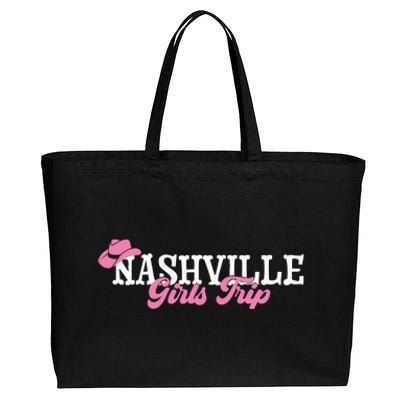 Nashville Girls Trip Cotton Canvas Jumbo Tote