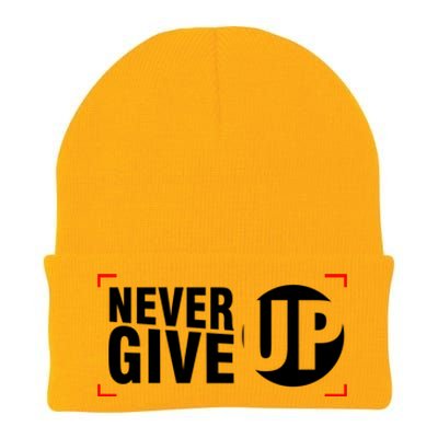 Never Give Up Knit Cap Winter Beanie