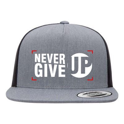 Never Give Up Flat Bill Trucker Hat