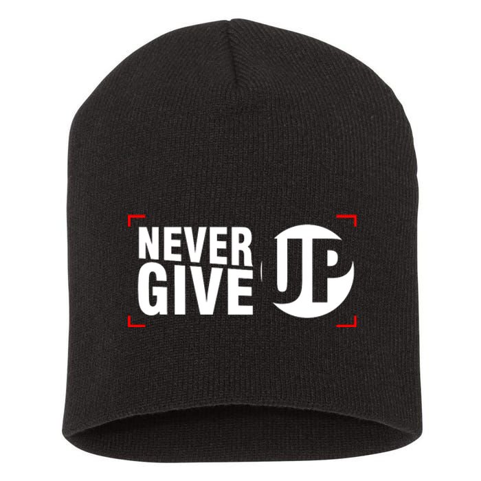 Never Give Up Short Acrylic Beanie