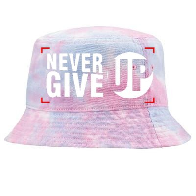 Never Give Up Tie-Dyed Bucket Hat