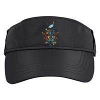 Never Give Up Because Great Things Take Time Rocketship Adult Drive Performance Visor