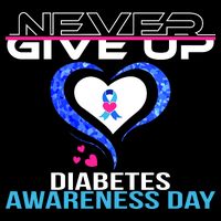 Never Give Up Diabetes Awareness Day Impact Tech Backpack