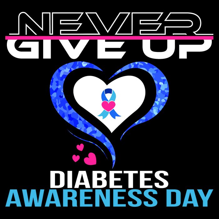 Never Give Up Diabetes Awareness Day Impact Tech Backpack