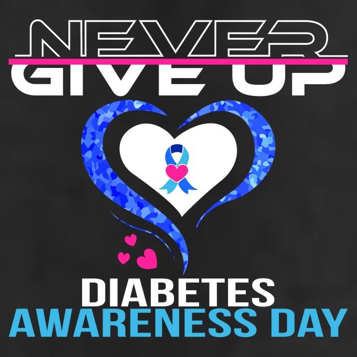Never Give Up Diabetes Awareness Day Adult Drive Performance Visor
