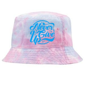 Never Give Up Tie-Dyed Bucket Hat