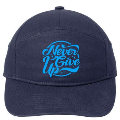 Never Give Up 7-Panel Snapback Hat