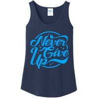 Never Give Up Ladies Essential Tank