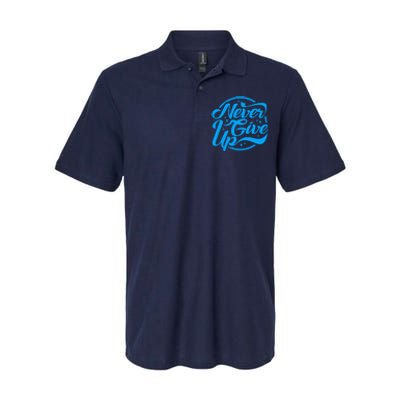 Never Give Up Softstyle Adult Sport Polo