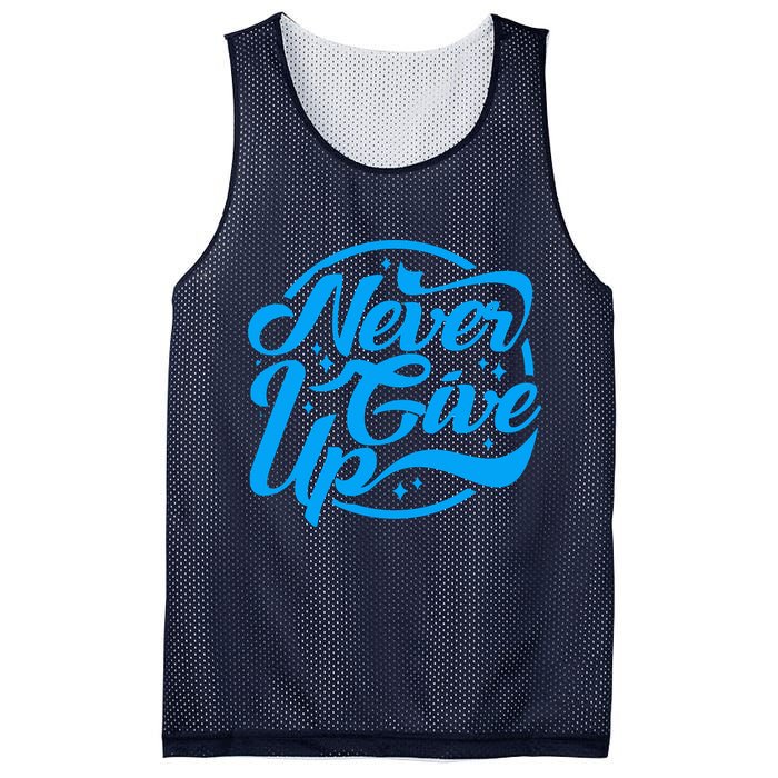 Never Give Up Mesh Reversible Basketball Jersey Tank