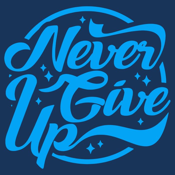 Never Give Up Baby Bodysuit