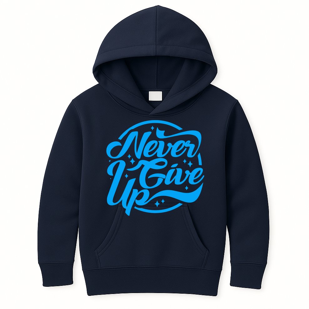 Never Give Up Kids Hoodie