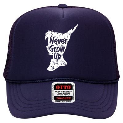 Never Grow Up High Crown Mesh Back Trucker Hat