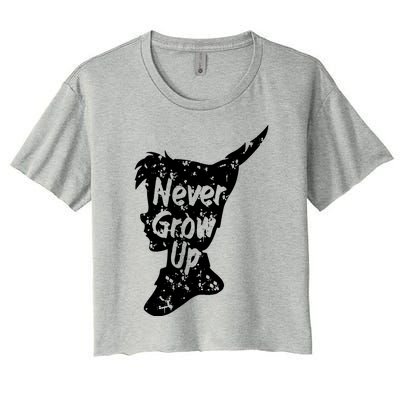 Never Grow Up Women's Crop Top Tee