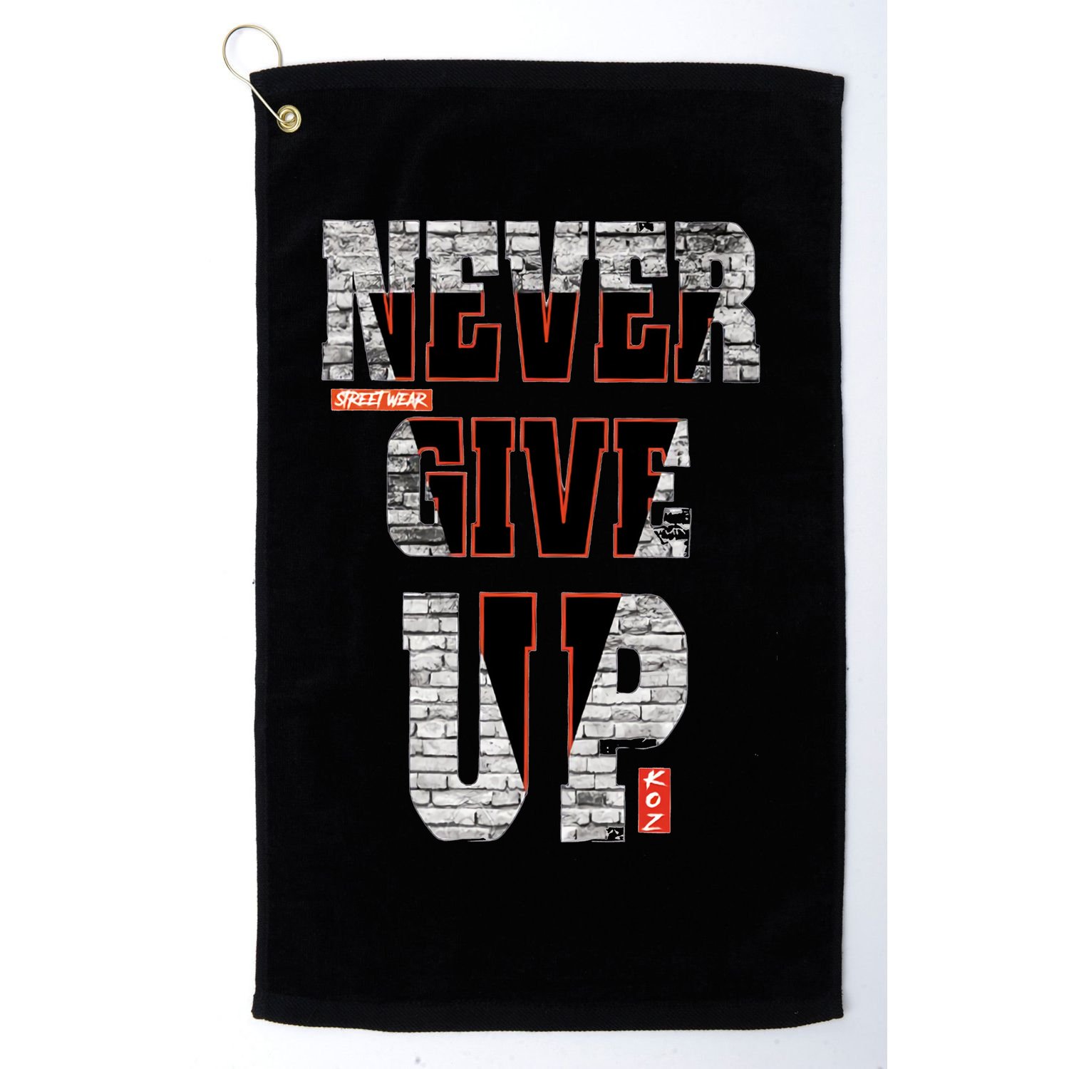 Never Give Up Stronger support inspiration trending gift idea Golf Towel