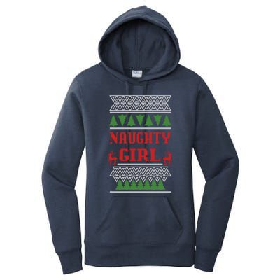 Naughty Girl Ugly Christmas Women's Pullover Hoodie