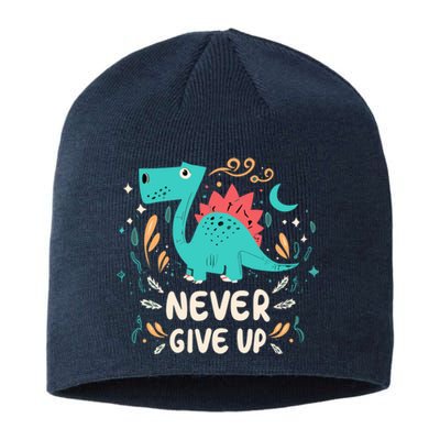 Never Give Up Sustainable Beanie