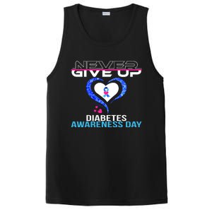 Never Give Up Diabetes Awareness Day PosiCharge Competitor Tank