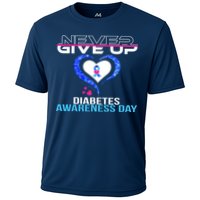 Never Give Up Diabetes Awareness Day Cooling Performance Crew T-Shirt