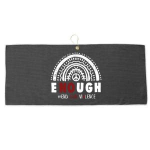 No Gun Violence End Gun Violence Awareness Month Wear Orange Large Microfiber Waffle Golf Towel