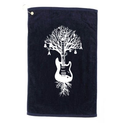 Nature Guitar White Tree Music Banksy Art Golf Towel