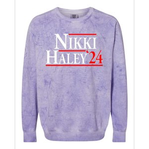 Nikki Haley 2024 For President Election Colorblast Crewneck Sweatshirt