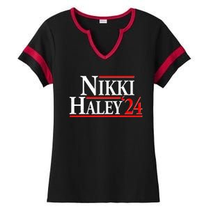 Nikki Haley 2024 For President Election Ladies Halftime Notch Neck Tee