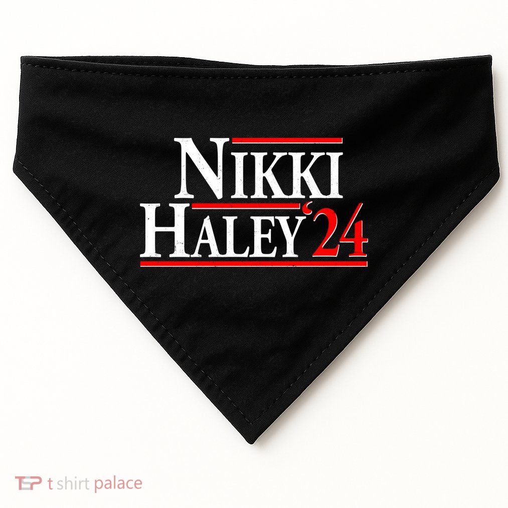 Nikki Haley 2024 For President Election USA-Made Doggie Bandana