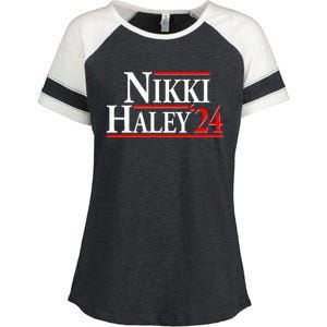 Nikki Haley 2024 For President Election Enza Ladies Jersey Colorblock Tee