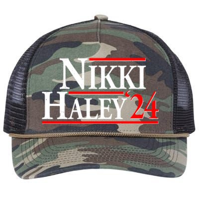 Nikki Haley 2024 For President Election Retro Rope Trucker Hat Cap