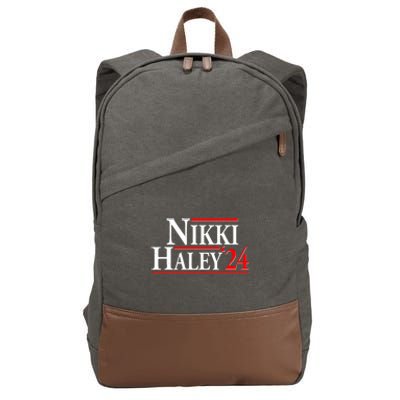 Nikki Haley 2024 For President Election Cotton Canvas Backpack