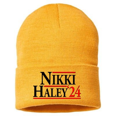 Nikki Haley 2024 For President Election Sustainable Knit Beanie