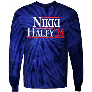 Nikki Haley 2024 For President Election Tie-Dye Long Sleeve Shirt