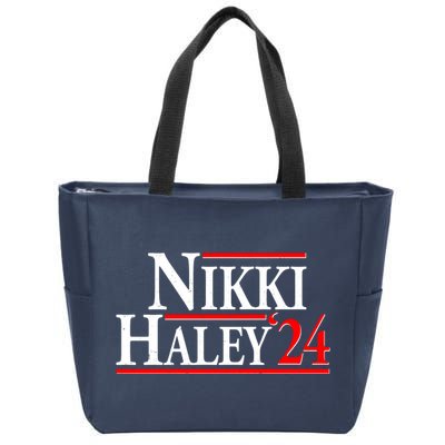 Nikki Haley 2024 For President Election Zip Tote Bag