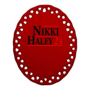 Nikki Haley 2024 For President Election Ceramic Oval Ornament