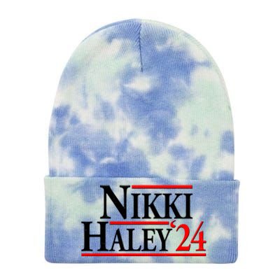 Nikki Haley 2024 For President Election Tie Dye 12in Knit Beanie