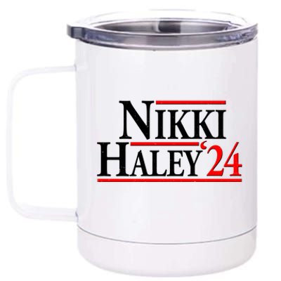 Nikki Haley 2024 For President Election 12 oz Stainless Steel Tumbler Cup