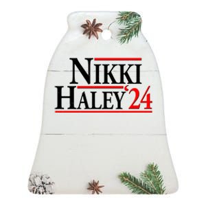 Nikki Haley 2024 For President Election Ceramic Bell Ornament