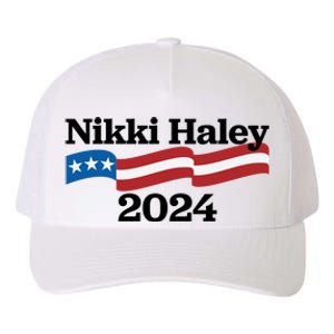 Nikki Haley 2024 For President Flag Logo Yupoong Adult 5-Panel Trucker Hat