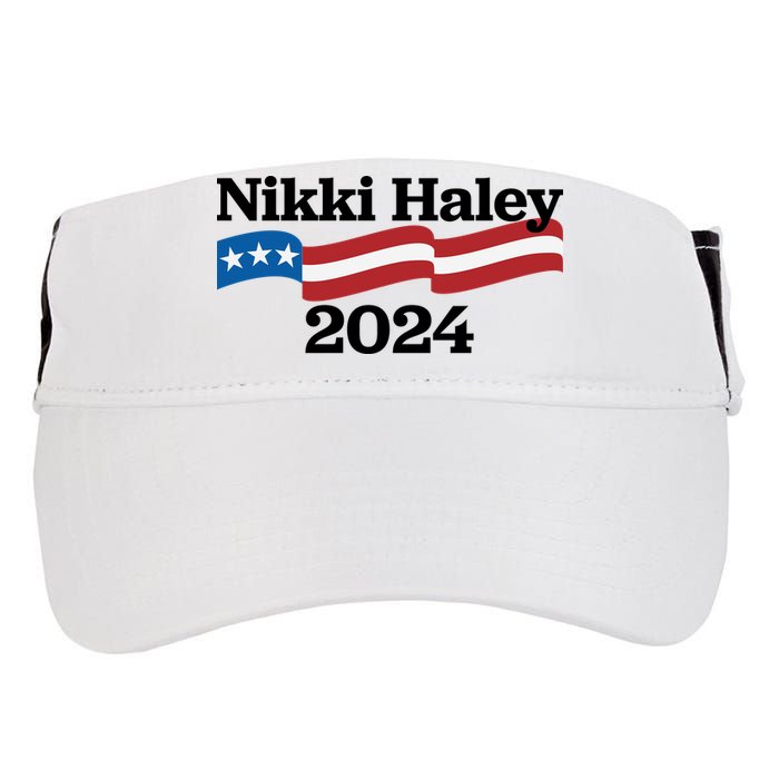 Nikki Haley 2024 For President Flag Logo Adult Drive Performance Visor