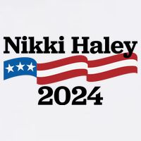 Nikki Haley 2024 For President Flag Logo Poster