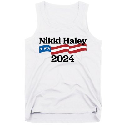 Nikki Haley 2024 For President Flag Logo Tank Top
