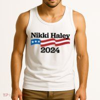 Nikki Haley 2024 For President Flag Logo Tank Top